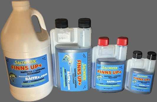 Finns Up+ Liquid Live Well Saltwater Treatment