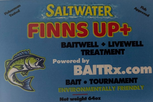 Finns Up+ Liquid Live Well Saltwater Treatment