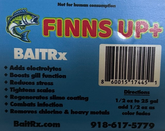 Finns Up+ Liquid Live Well Saltwater Treatment